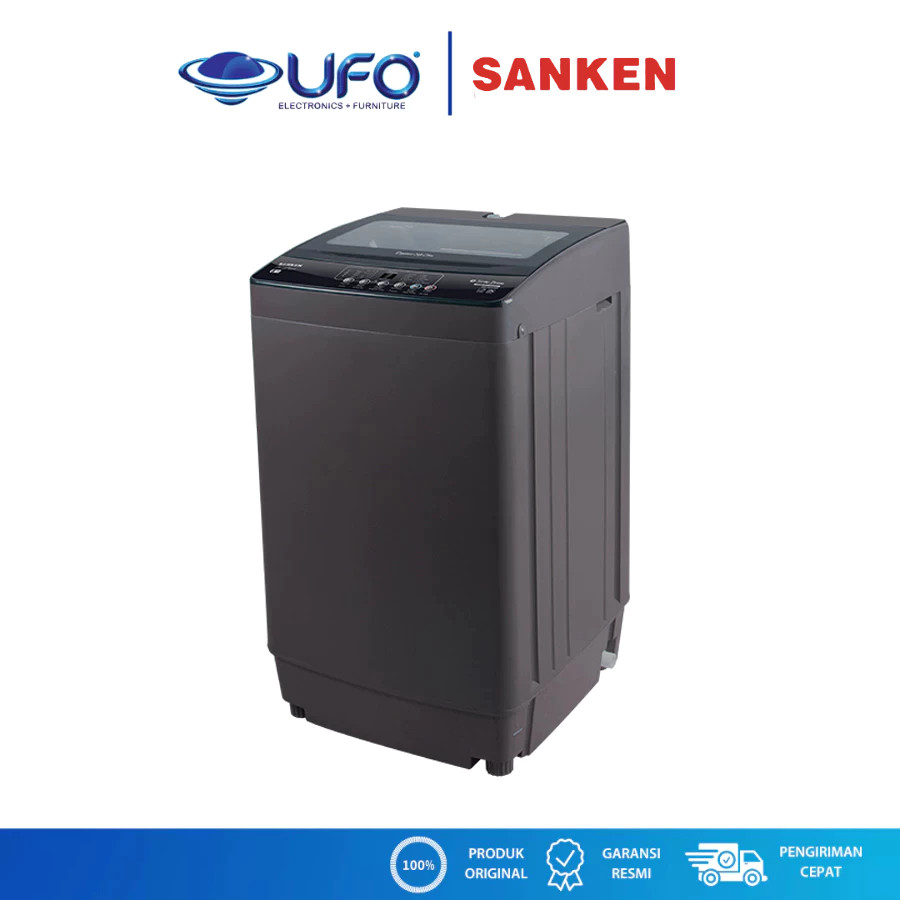 Sanken AWS887GS Mesin Cuci Top Loading Kapasitas 8 Kg