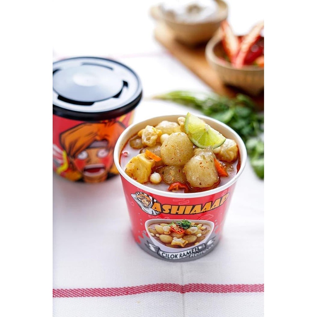 

1 PAKET Ashiaaap Mie Tek Tek, Cilok Kuah BDG,Cilok Ramen,Mie Ramen