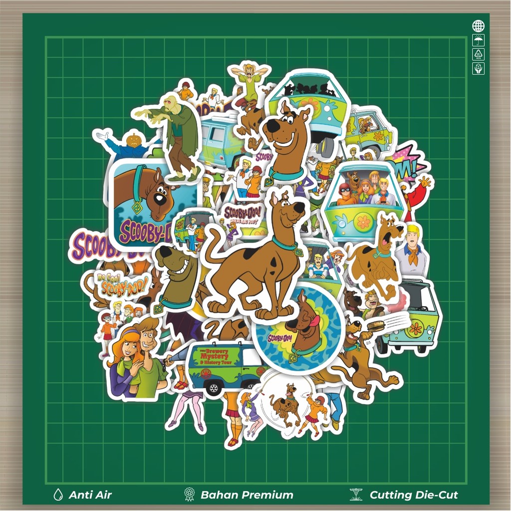 

HOT 50 PCS STIKER Warner Bros Series Scooby Doo Stiker Fashion Cars Decal Dingin Kartu Album Custom Vinyl Anti Air- Sticker Aesthetic Buku Journal Koper Casing HP Tablet Laptop Helm Motor Botol Minum