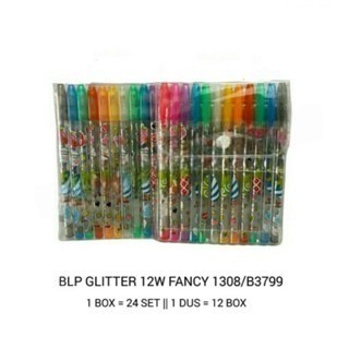 

Pulpen Glitter 12 Warna Fancy 1308/B3799