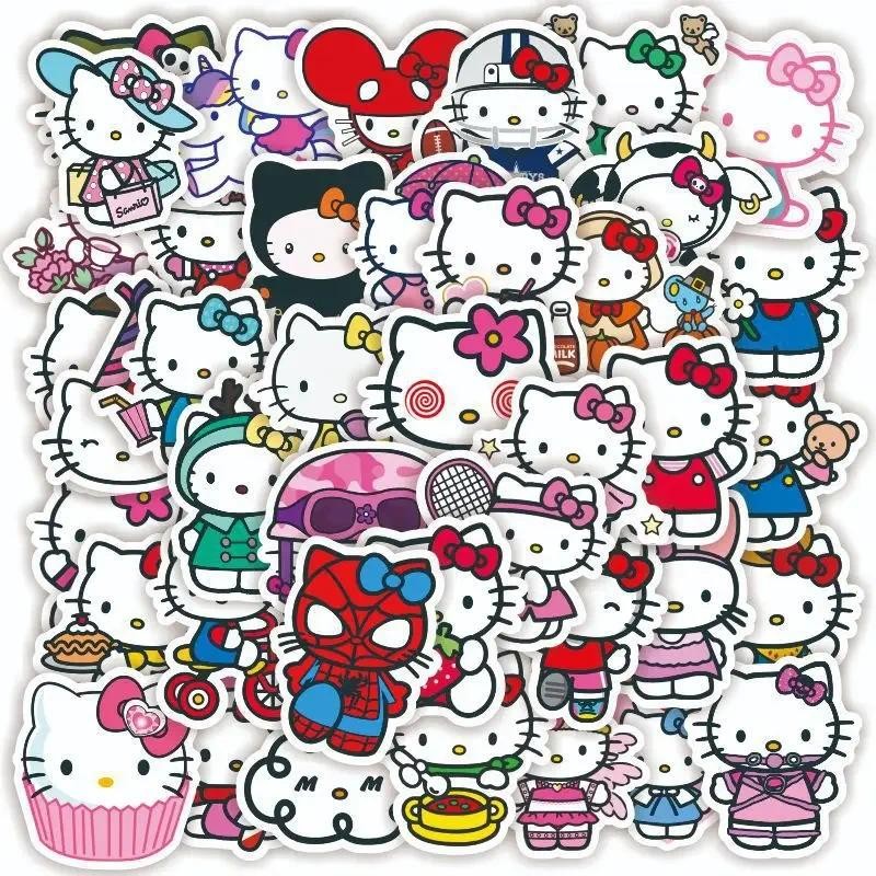 

50/100 adet Hello Kitty karikatür çıkartmalar kız çıkartmaları dizüstü günlüğü karalama defteri kırtasiye araba dekorasyon çıkartması çocuk oyuncakları