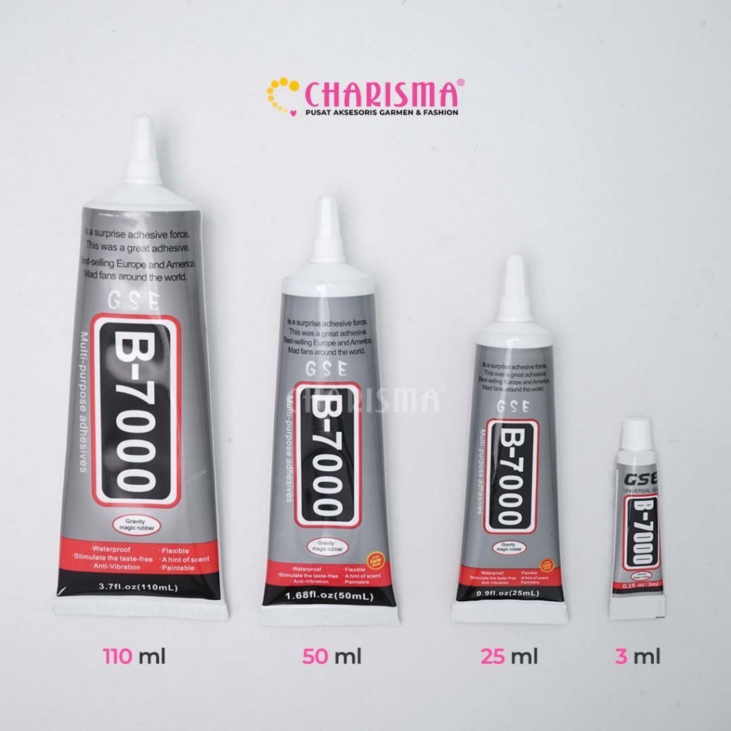 

Charisma Lem B-7000 - Lem Rhinestone For Bling Case / Lem LCD HP / Lem Serbaguna / Lem Kerajinan High Quality