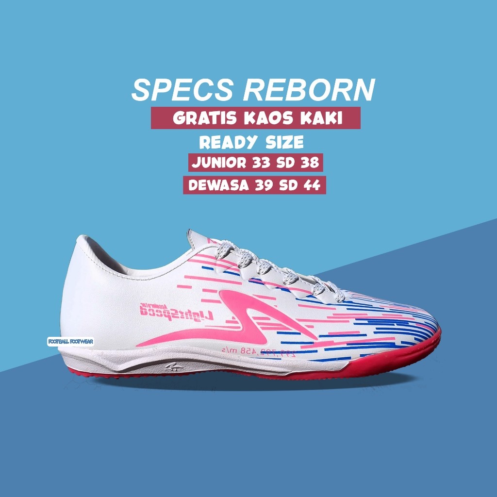 KLEPU.ID BISA COD Sepatu Futsal Specs Reborn Lightspeed Anak & Dewasa Grade Original