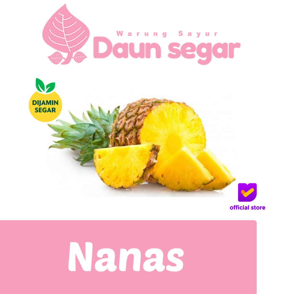 

Nanas Madu Sunpride Per-Buah Manis, Juicy, dan Segar Sampai Rumah - Daun segar
