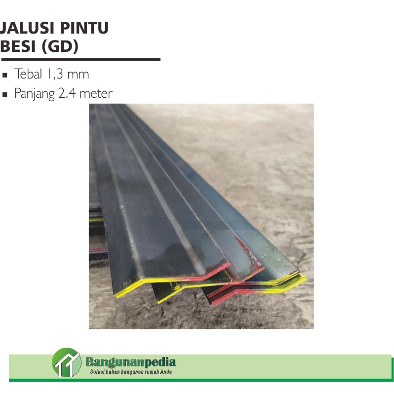 Jalusi Ventilasi Udara / Pintu Besi 2,4 m (1,3) - jalusi 2,4m (gd)