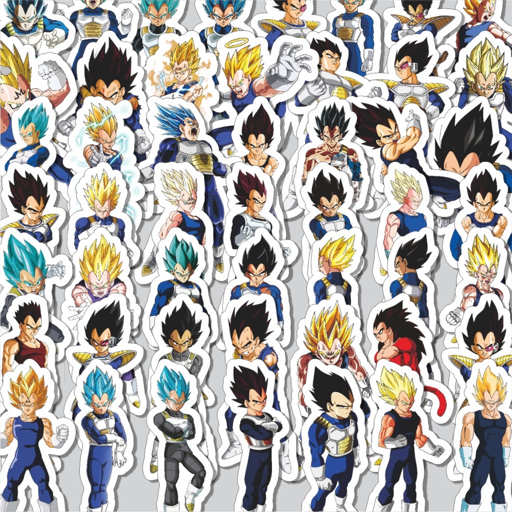 

Stiker Cutting Pack Stiker Anime Series Dragon Ball Character Prince Vegeta V1 Dekorasi Lucu Kreatif untuk Notebook, Skateboard, H