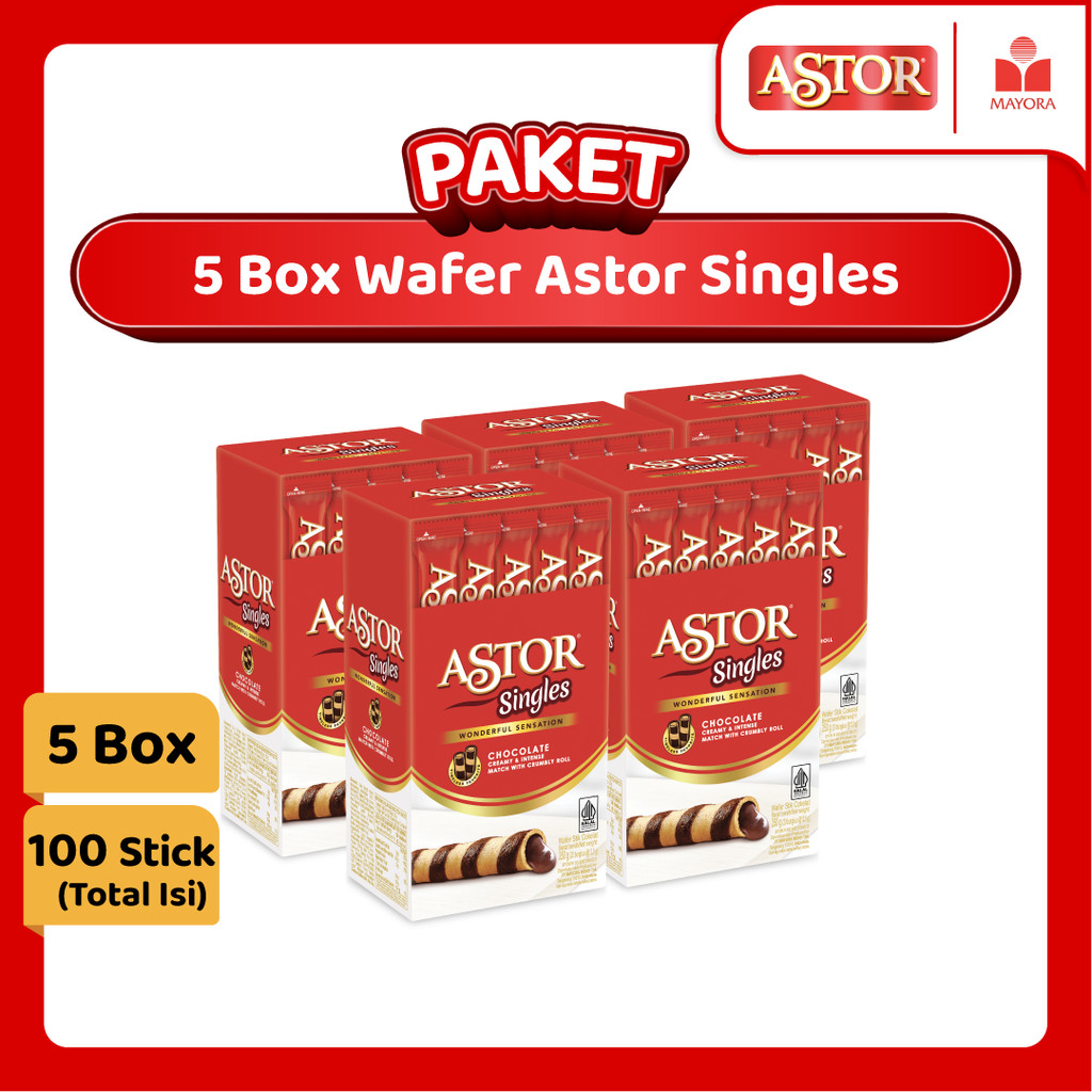 

Paket 5 Box Wafer Astor Singles