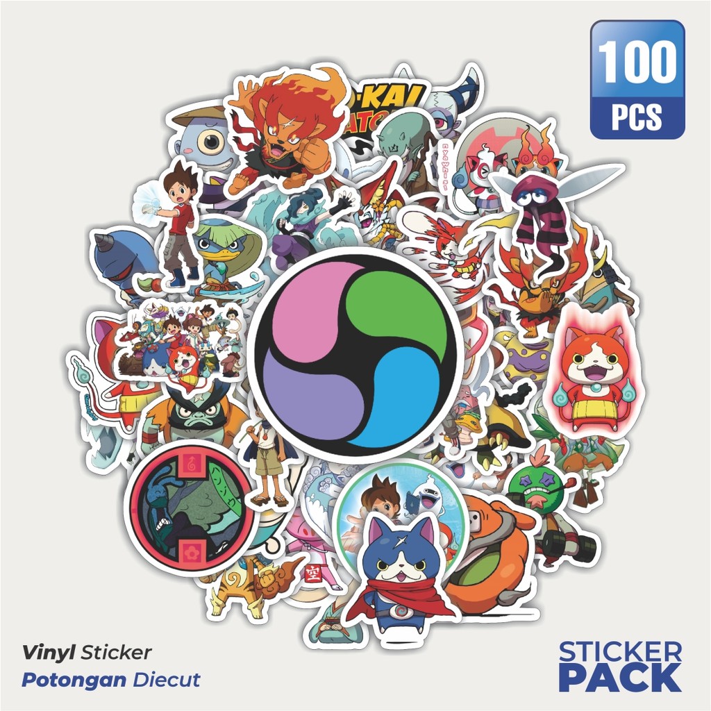 

Stiker Vinyl Stiker Game Series Yokai Watch Mix 2 Waterproof Aesthetic- Untuk Laptop, Motor, dan Helm - Paper Stationery Pack