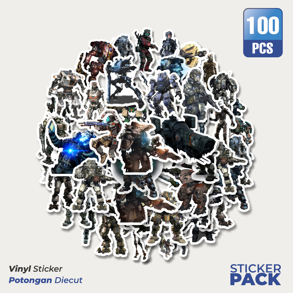 

Stiker Vinyl Stiker Game Series Titanfall Mix Waterproof Aesthetic- Untuk Laptop, Motor, dan Helm - Paper Stationery Pack