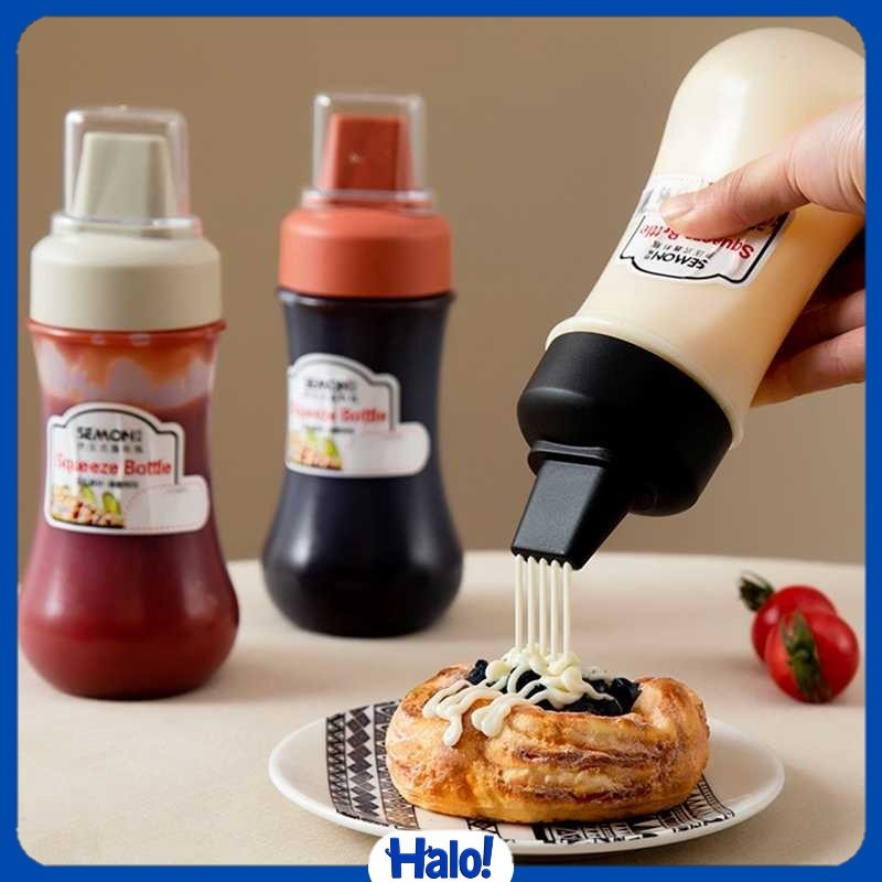 

Botol Saus Kecap Squeeze Ketchup Bottle 5 Hole 280ml - ST5