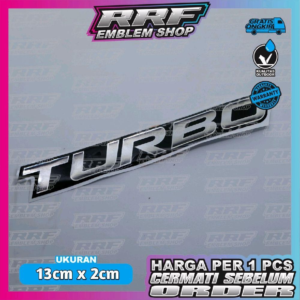 emblem timbul TURBO, MOBIL TURBO