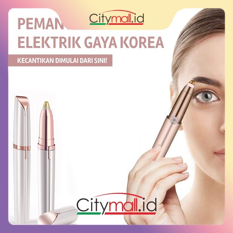 Pemangkas alis elektrik gaya Korea ,Flawless-Epilator Eyebrow/Electric Feather Trimmer Portable Pain