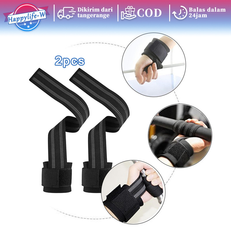 1 Pasang Strap Fitness Hand Strap Gym Strap Angkat Beban Gym Fitness Wirsthand Strap Hand Boomhand S