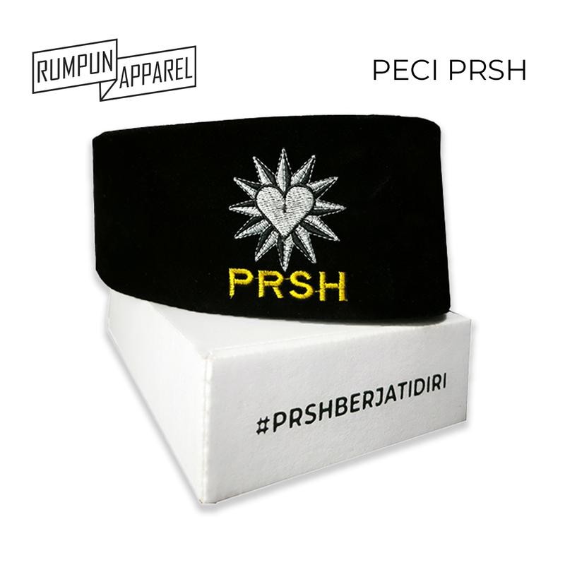 Peci PRSH - Songkok PRSH - Peci Resmi Bordir Logo PRSH