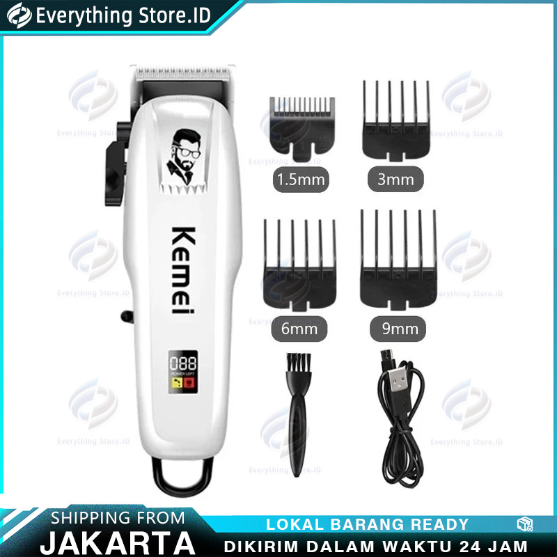 Original KEMEI 809A Alat Cukur Rambut Kemei KM 809A Mesin Cukur Cordless HAIR CLIPPER TRIMMER