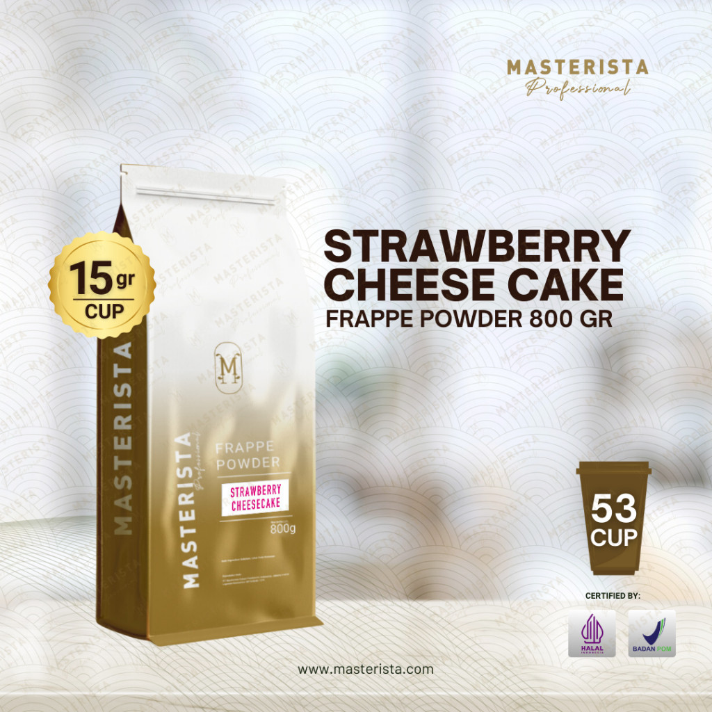 

Masterista Bubuk Minuman Strawberry Cheese Cake 800 gr