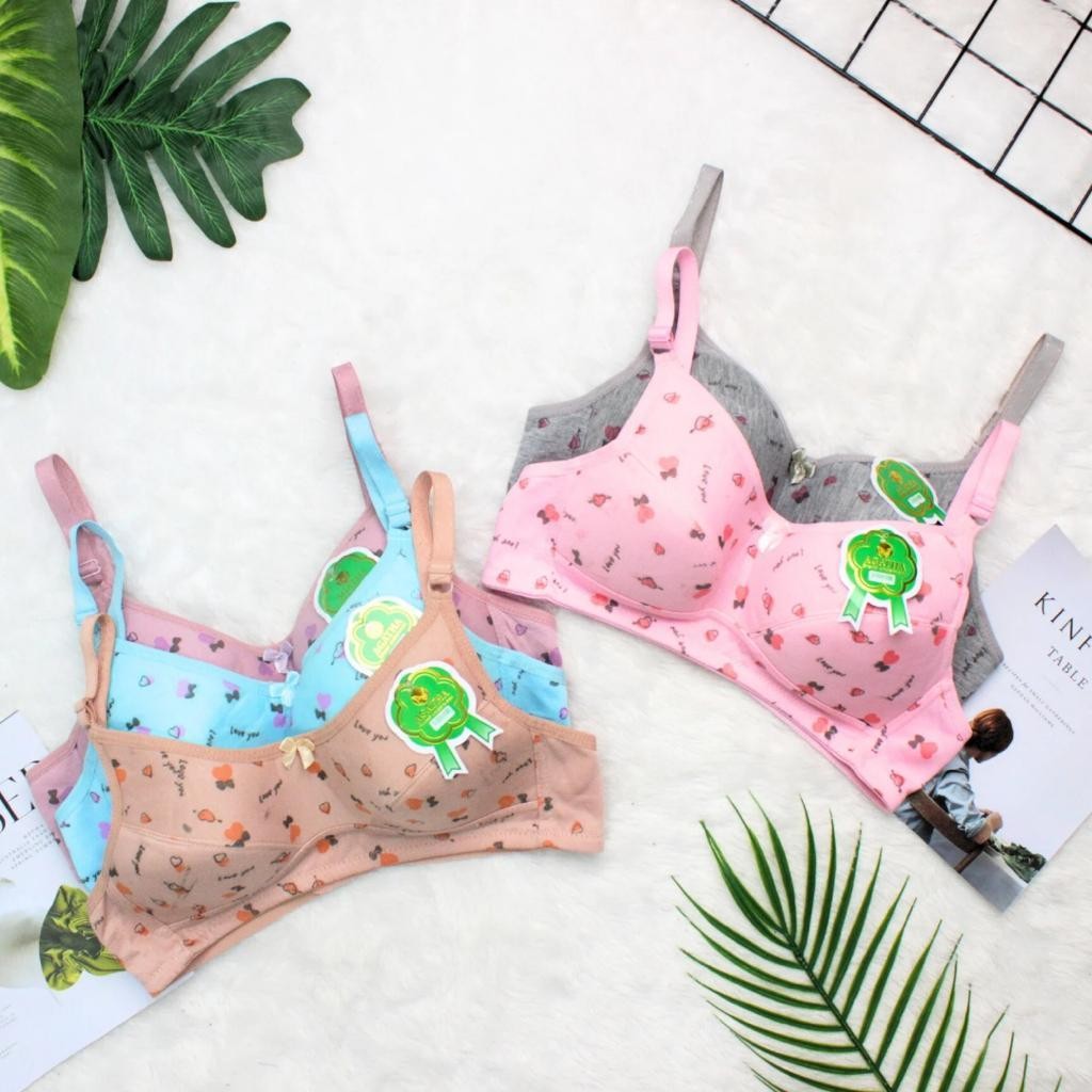 6 Pcs Bra/Bh Obralan/Bh Lokal Bra Murah Bh Sablon