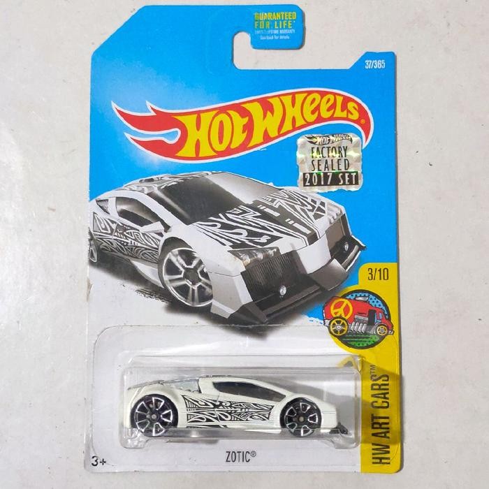 NEW.... Hotwheels Hot Wheels Zotic putih Factory Sealead 2017 HW Art Cars RAYS88.