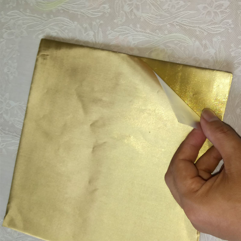 

200pcs 20*20cm Gold Aluminium Foil Wrapper Paper Wedding Chocolate Paper Candy Wrapping Paper Sheets