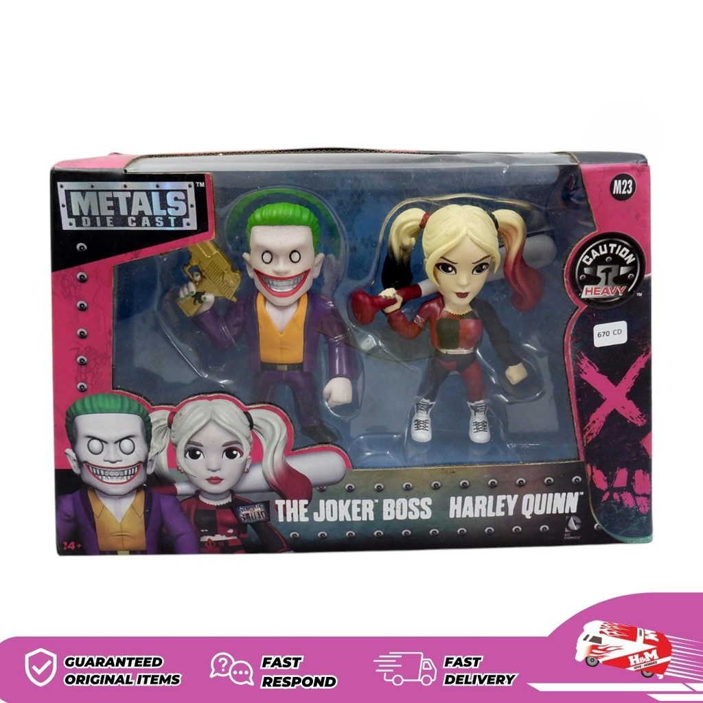 Jada Metals Die Cast Suicide Squad Twin Pack The Joker Boss and Harley Quinn figures - 670CD - CD13
