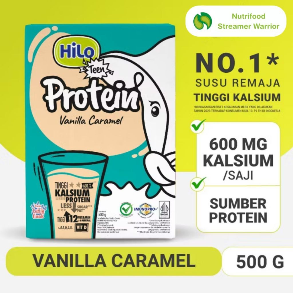 HiLo Teen 500g Vanilla Caramel
