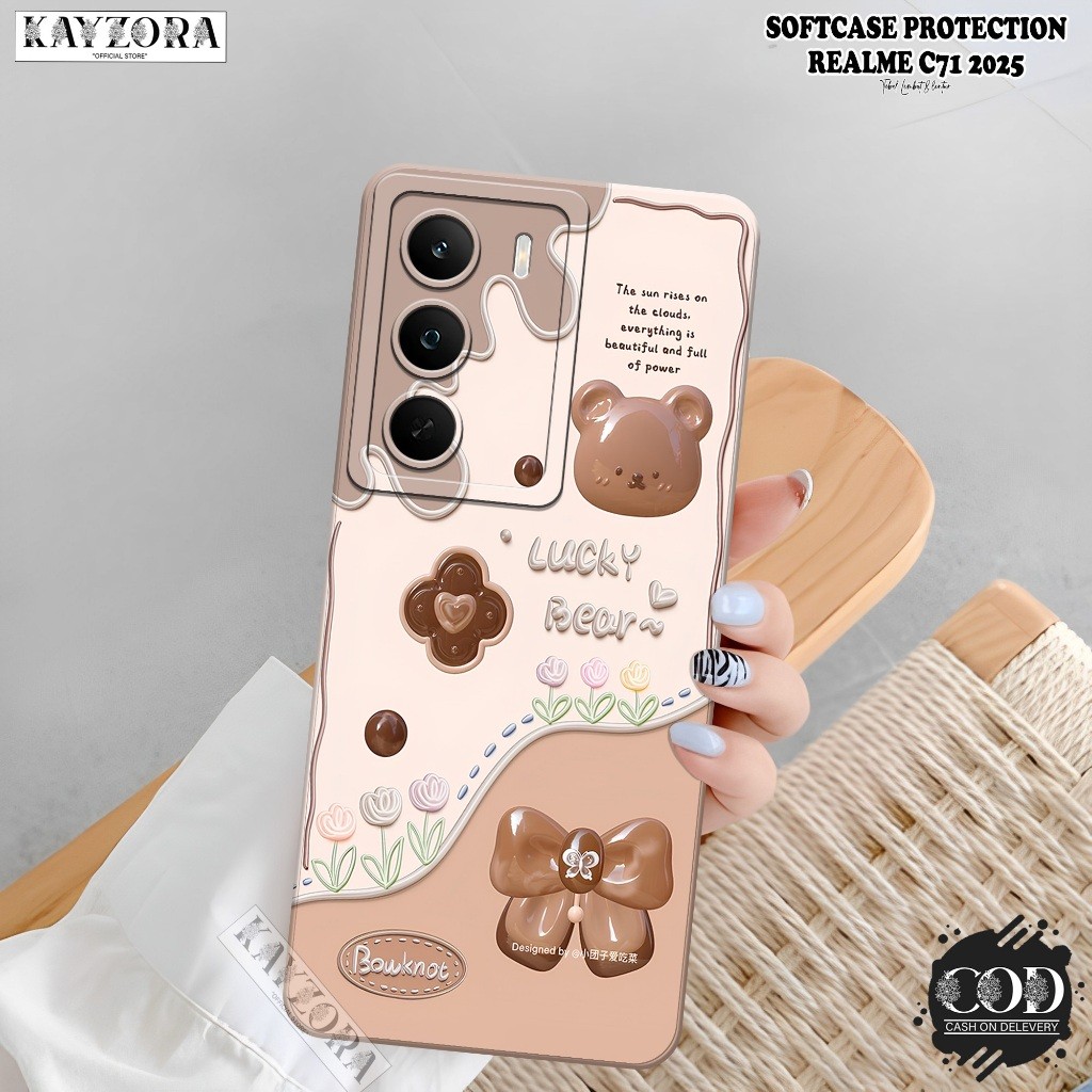 Softcase Hp REALME C71 4G 2025 Terbaru - KAYZORA - Fashion Case Kartun - Casing REALME C71 - Silikon