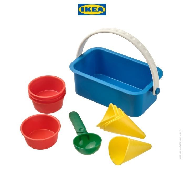 

205.776.75 Set Mainan Cetakan Pasir Es Krim Aneka Warna Isi 10pcs