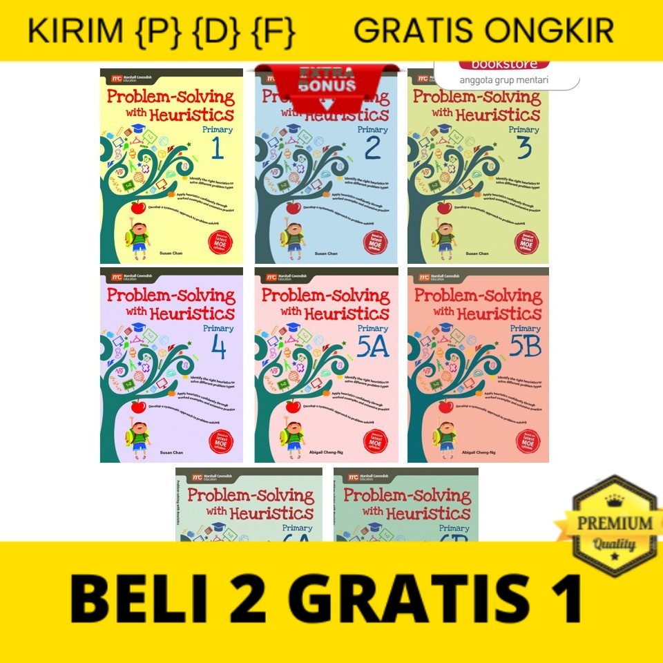

{P} {D} {F} Problem Solving with Heuristic || buku latihan tambahan math soal cerita