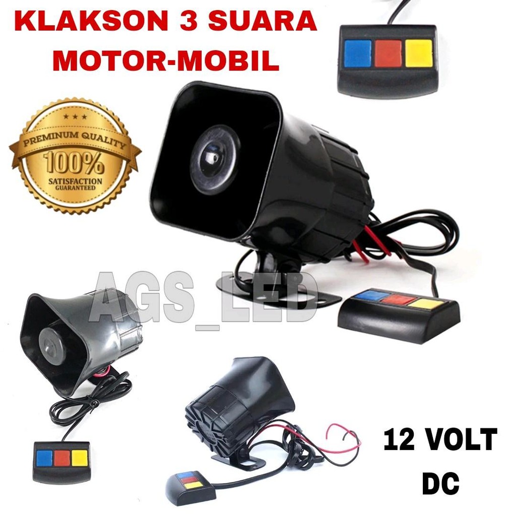 KLAKSON 3 SUARA / KLAKSON MOTOR 3 SUATA / KLAKSON MOBIL 3 SUARA / KLAKSON 3 SUARA 12 VOLT DC / KLAKS