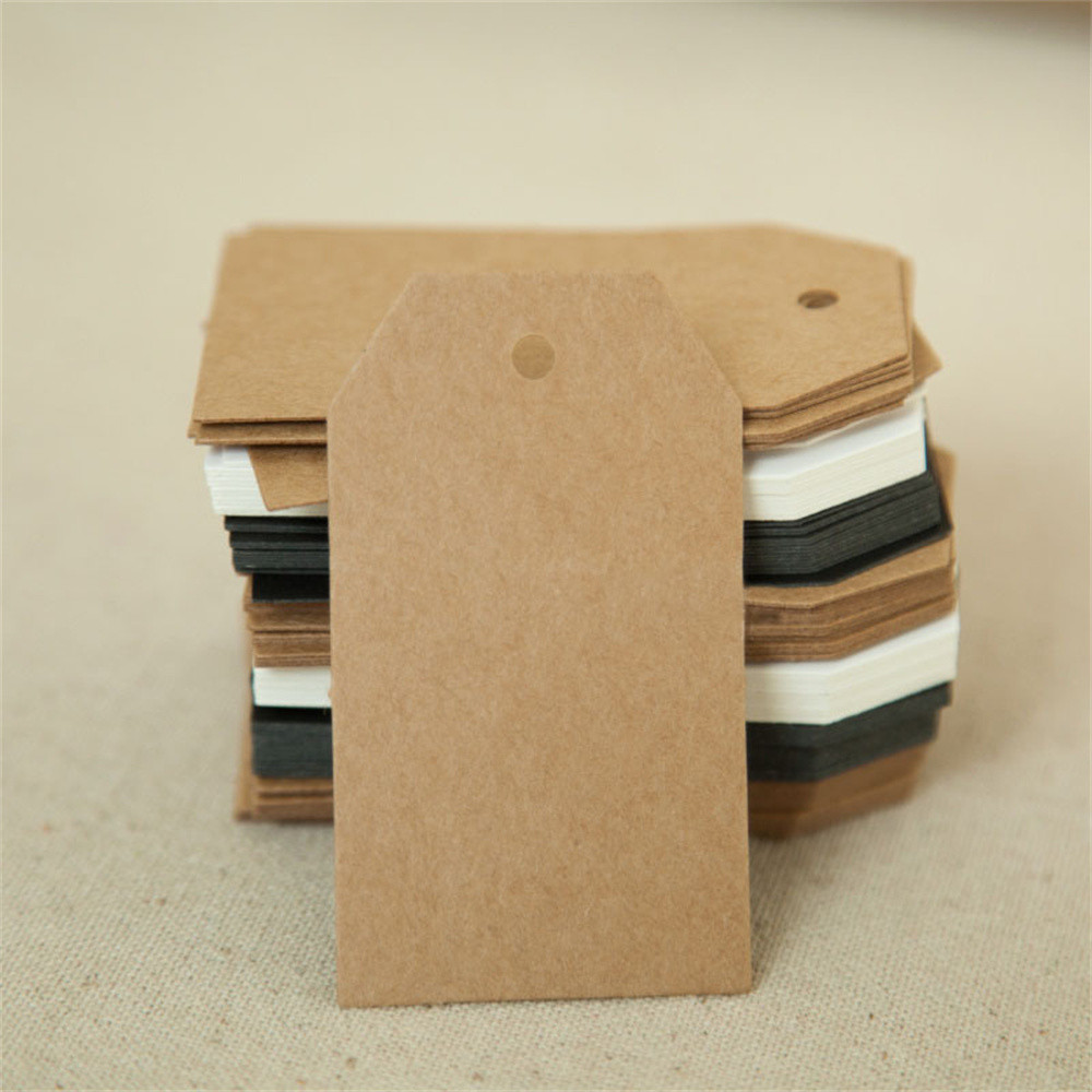 

1000pcs 7x4cm Paper Tags Gift Clothing Hang Tags
