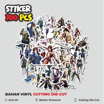 

Terbaru! 50 pcs Stiker Game Series Sengoku Basara Character Mix 1 Dekorasi Lucu Kreatif untuk Notebook, Skateboard, HP