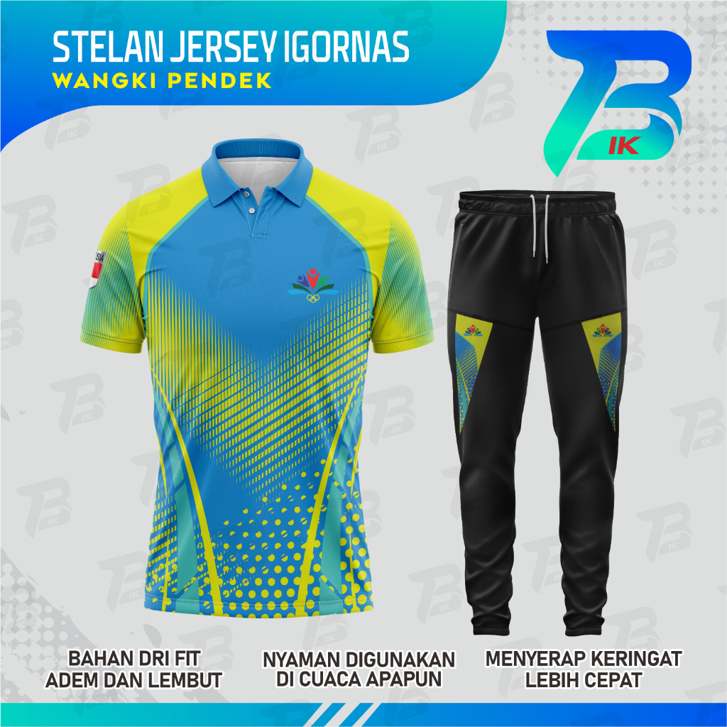 STELAN JERSEY WANGKI PENDEK IGORNAS/KAOS KERAH IGORNAS/TRAINING OLAHRAGA SPORTY/ POLO IGORNAS DRYFIT