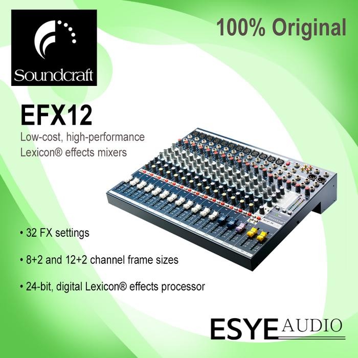 MIXER AUDIO SOUNDCRAFT EFX12 ORIGINAL EFX 12 CHANNEL