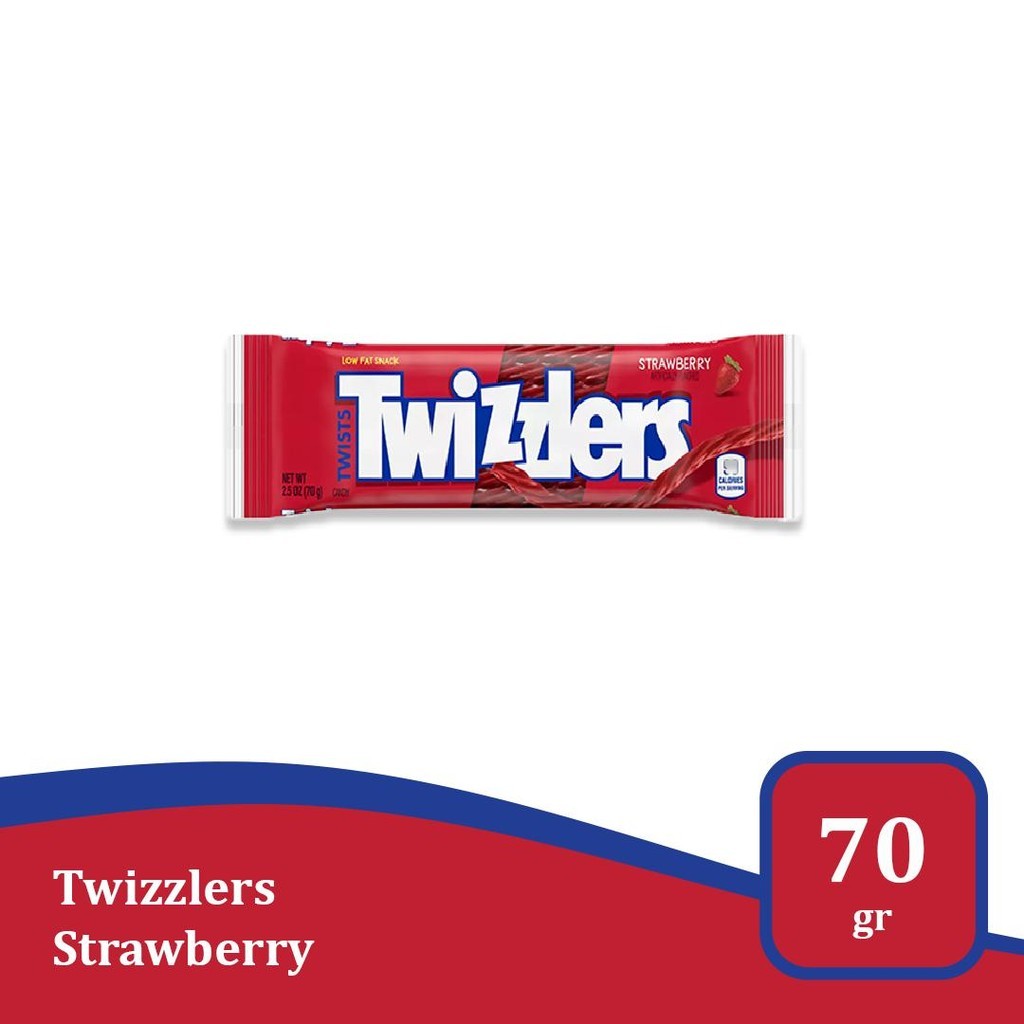 

Twizzlers Strawberry 2.5 Oz - permen kenyal import USA