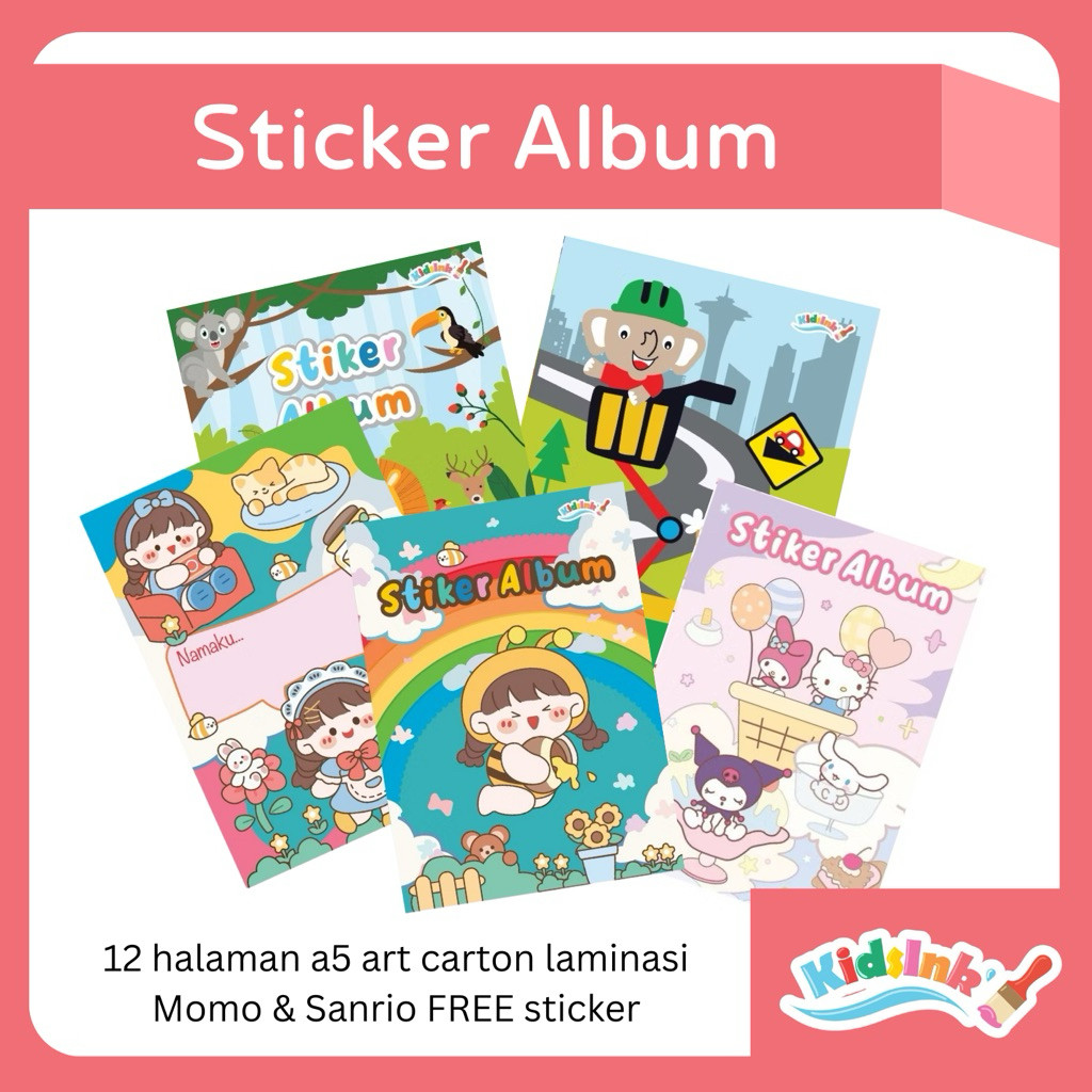 

KIDSINK Buku Koleksi Stiker Anak - Album Stiker Kosong Sticker