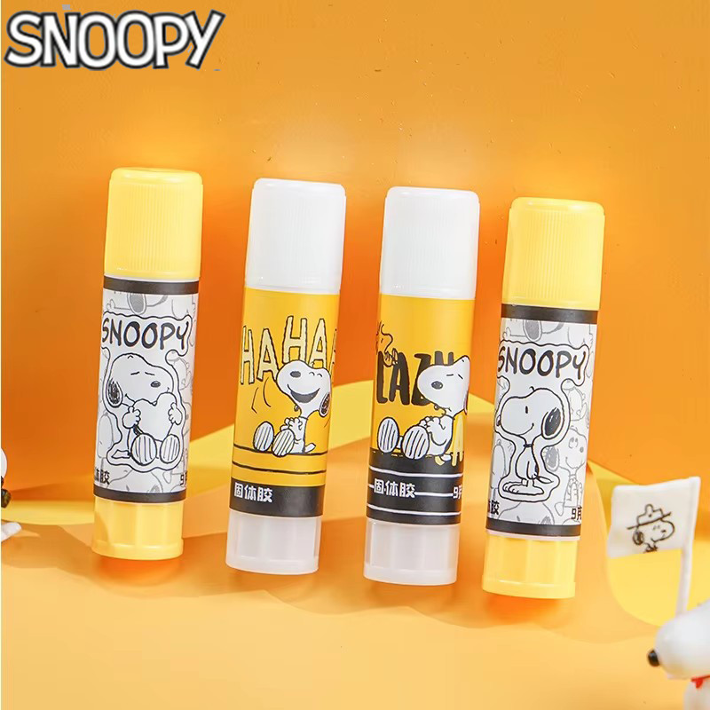 

4/24pcs Kawaii Japanese Snoopy Solid Glue Stick Cute Student Diy Strong Stick Office Glue Stick Stationery Gift
