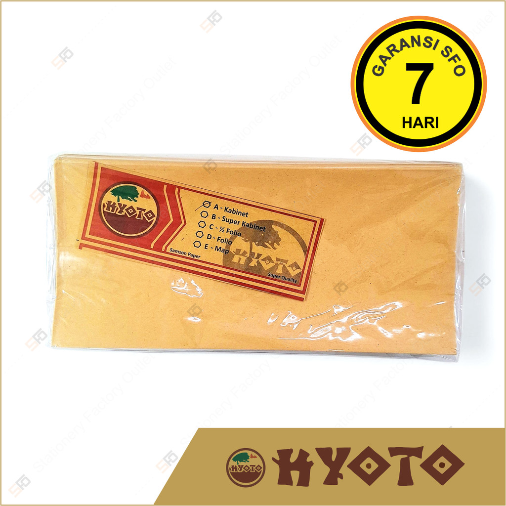 

Amplop Kyoto A isi 100 - 240 x 110 mm - SFO Semarang Official