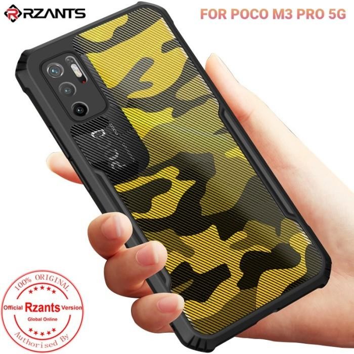 RZANTS Case Xiaomi Poco M3 Pro 5G Camo Military Shockproof - Hitam - Biru
