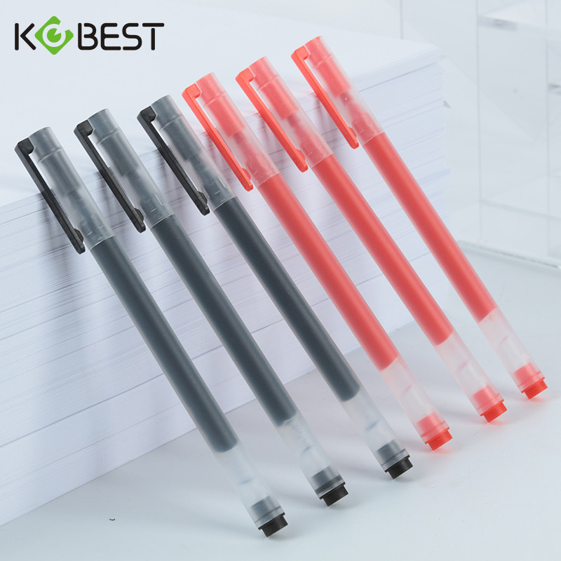 

5/10/12 PCS Gel Pens School Supplies Black Blue Red Color 0.5mm Ballpoint Pen Writing Tool School Office Stationery