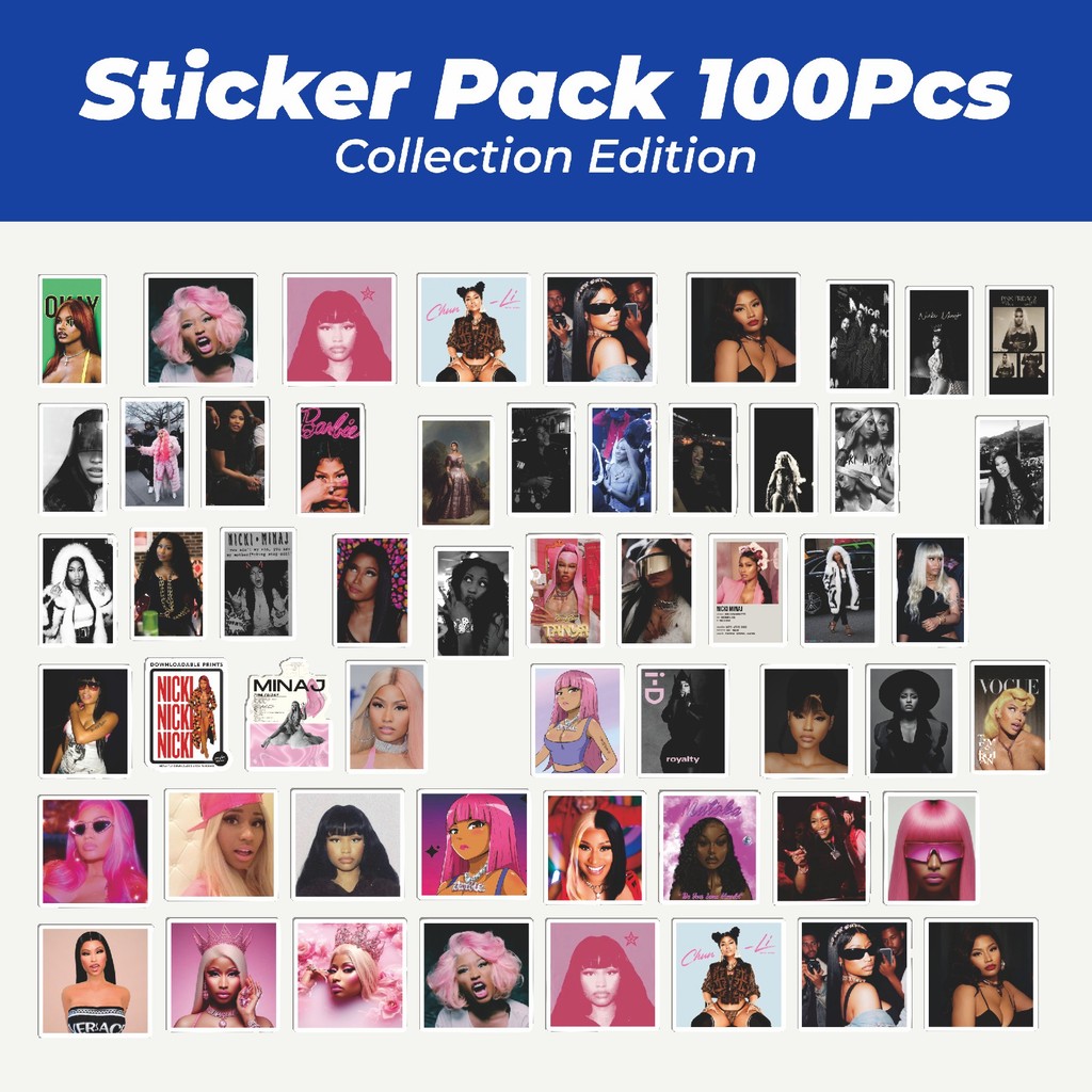 

Hot Stiker Nicki Minaj Rapper dan Penyanyi Lucu Anti Air Stikers Berperekat Waterproof Sticker Decal Buat Motor Helm Buku Journal Koper Casing HP Laptop Botol Minum