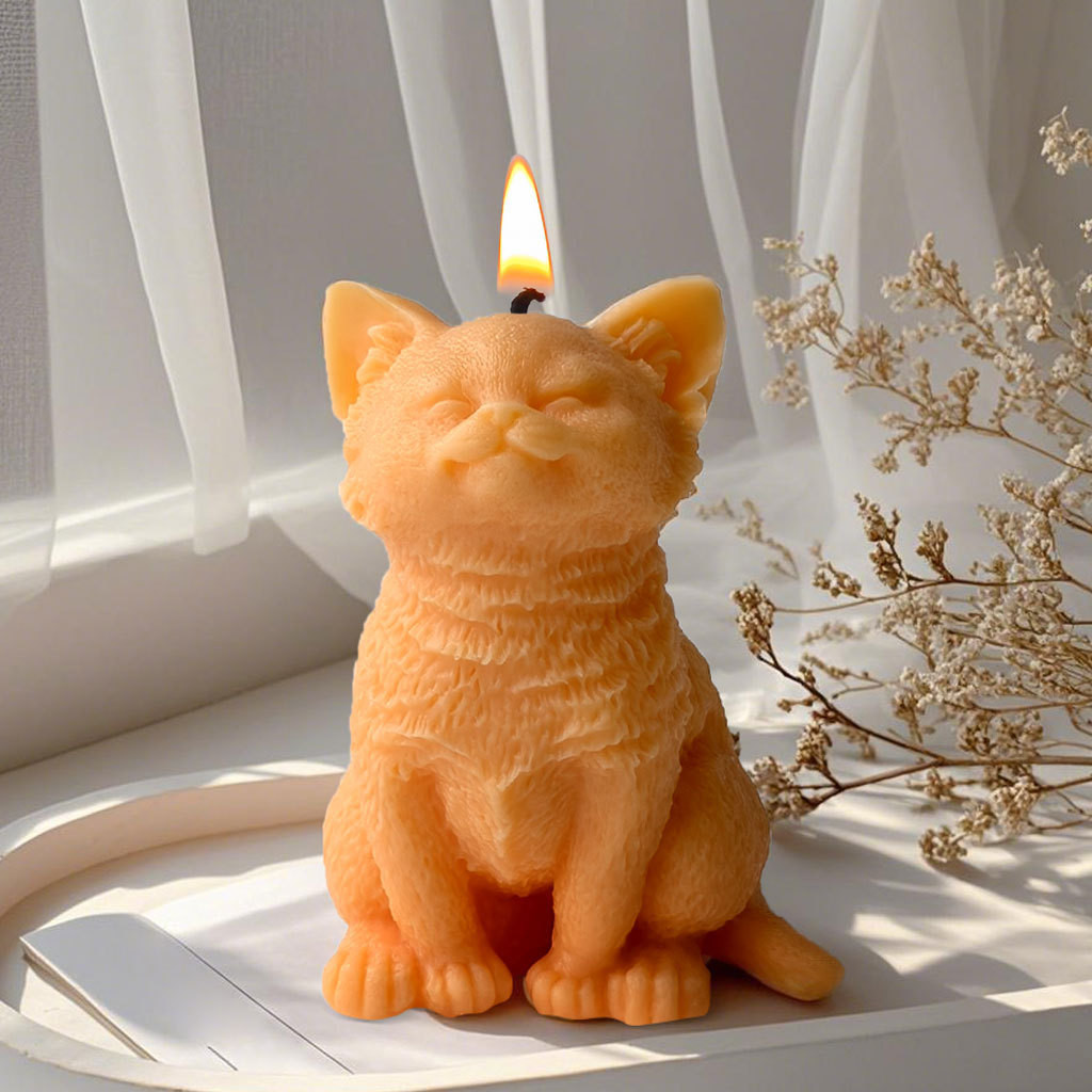 

Cute Kitten Puppy Mold Handmade Soap Aromatherapy Epoxy Mold Cute Animal Silicone Mold DIY Handmade Ornament Mold