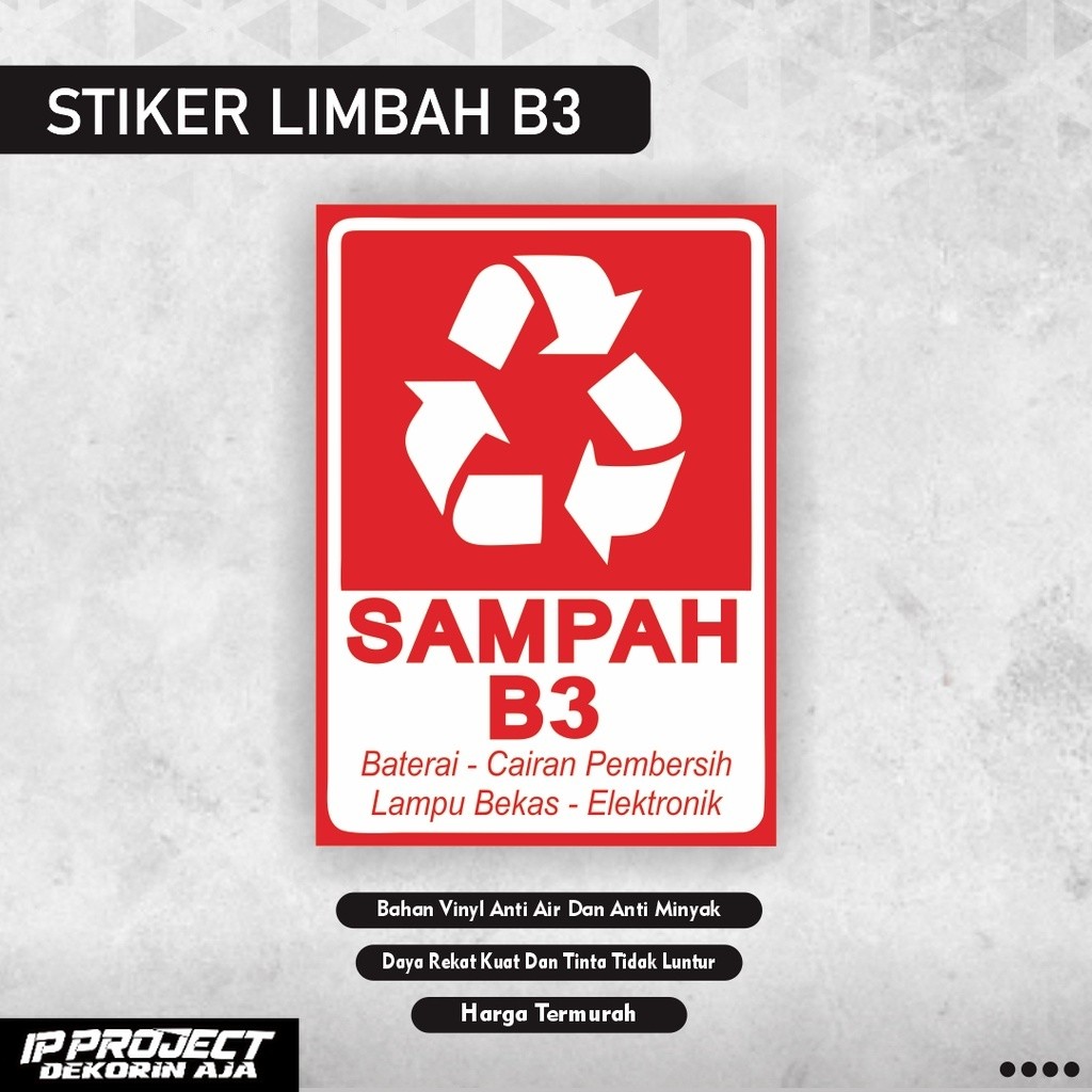 

Sign Sticker limbah b3 / Sign Sticker sampah b3 / stiker sampah b3 / stiker sampah organik anorganik / stiker medis / stiker sampah