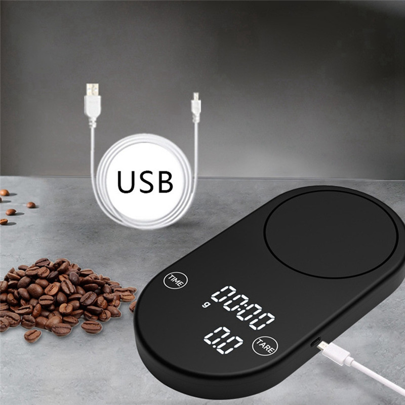 USB Charging Coffee Scale Household Smart Electronic Scale Kitchen Scale Accurate Fast Charging Time