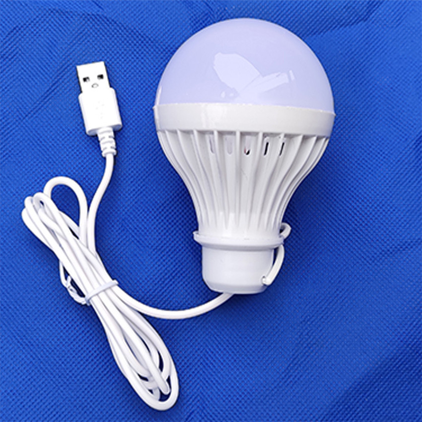 Larisia Store 3 7 12W Lampu Bohlam Led Darurat Hemat Energi Malam Kecil Dengan Kabel Kios Pasar