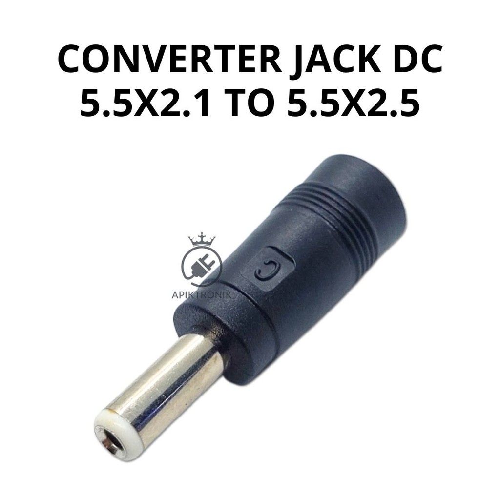 Converter Jack DC 5.5x2.1 to 5.5x2.5 – Adaptor Power DC
