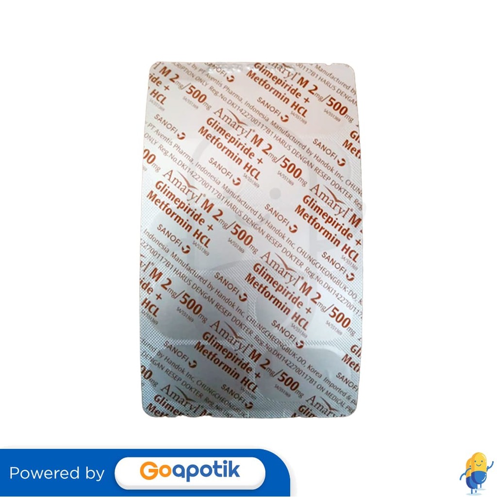 Amaryl M 2 / 500 Mg Blister 10 Tablet