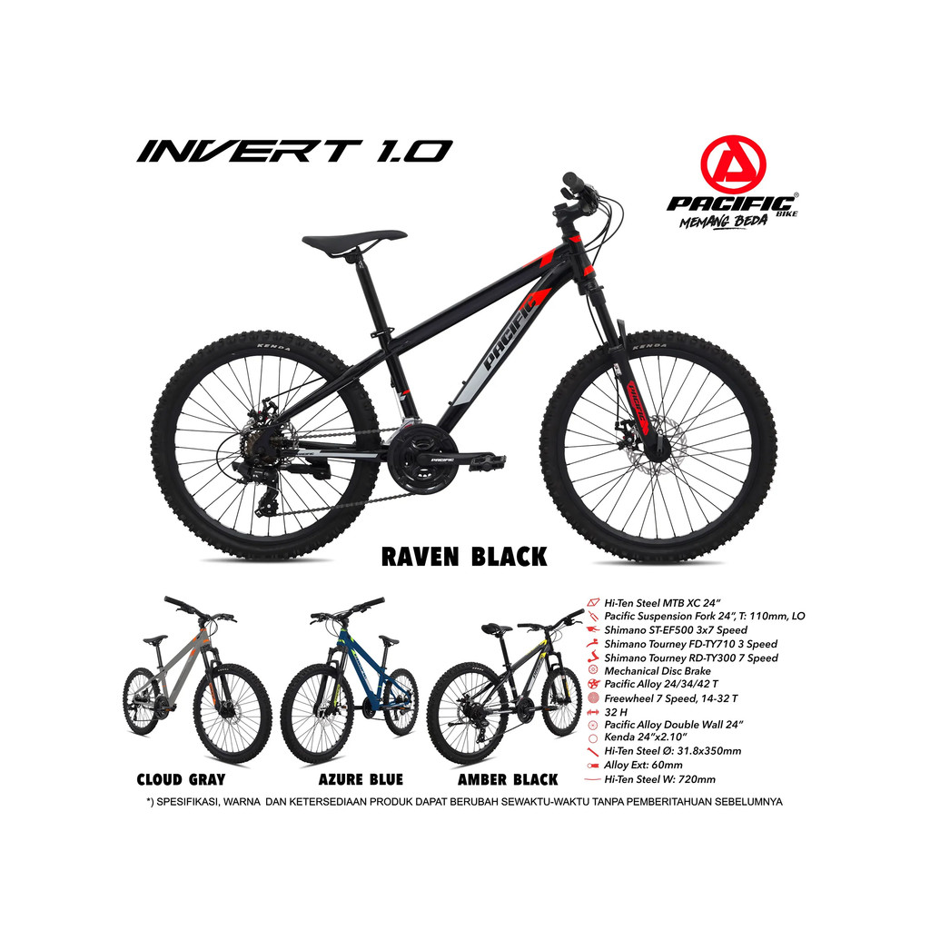 SEPEDA GUNUNG / MTB 24" PACIFIC INVERT 1.0