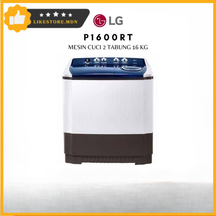 LG MESIN CUCI 2 TABUNG 16KG P-1600RT