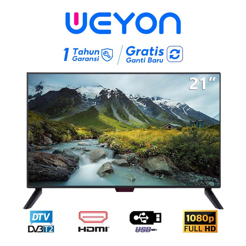 TV LED 21 INCH WEYON PORT USB MOVIE VGA HDMI AV MONITOR LED 21INCH