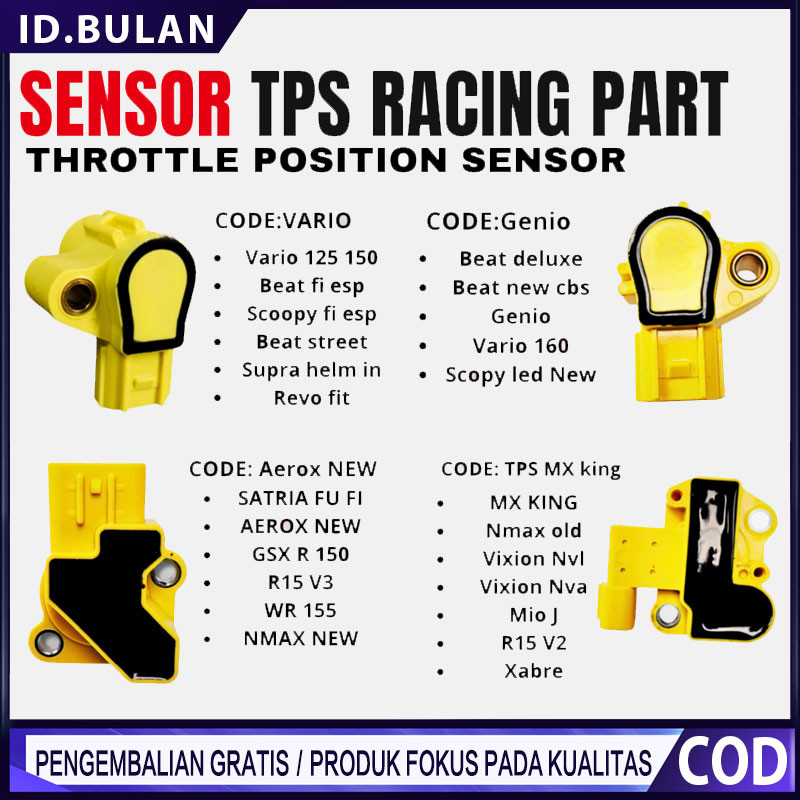 Sensor TPS VIETNAMPARTS VARIO 125 VARIO 150 SENSOR TPS BEAT FI SENSOR TPS BEAT ESP VARIO 110 BEAT ST